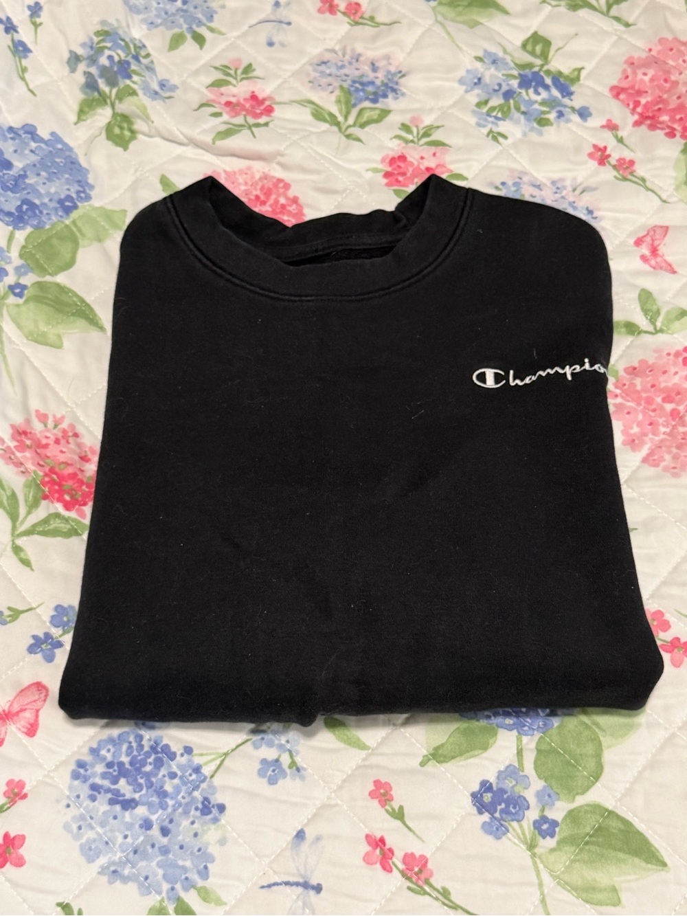 Champion Black Crewneck Sweatshirt